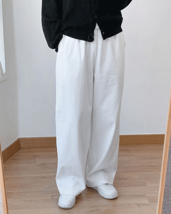 와이드 밴딩 베이직 pants - 2color