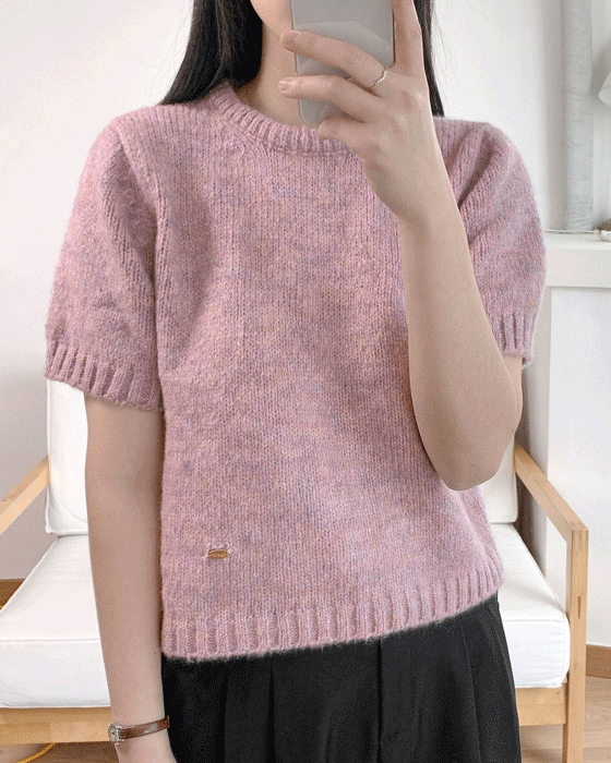 로아 반팔 니트 knit (울3) - 4color